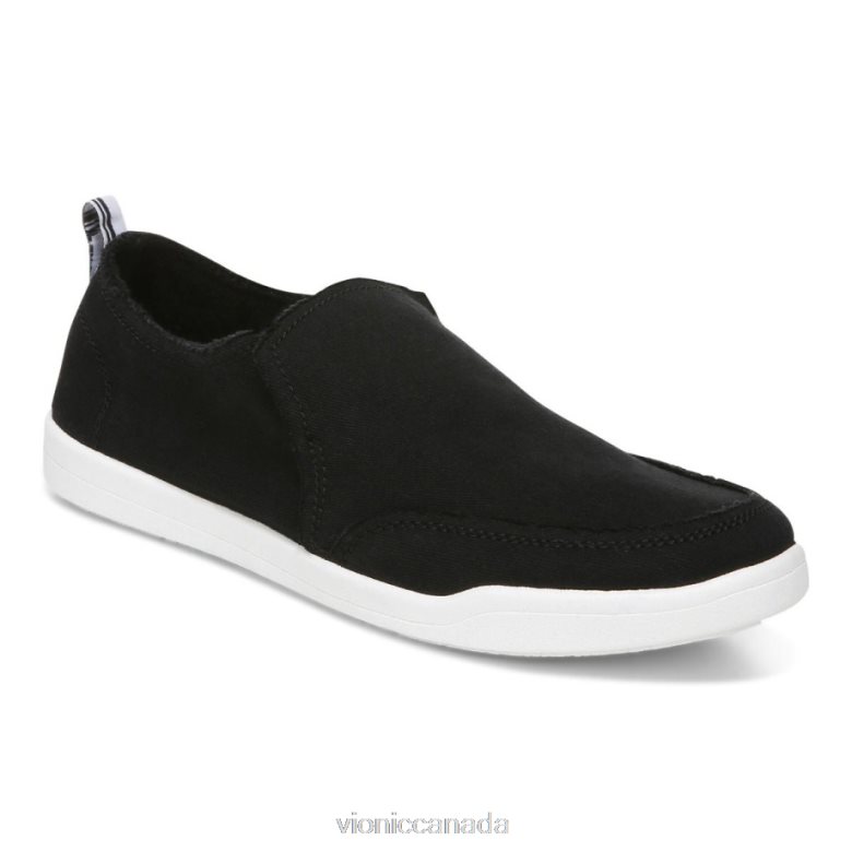 Vionic Beach Malibu Slip on Sneaker: Canvas 4642661077 Black Canvas Vionic boots canada
