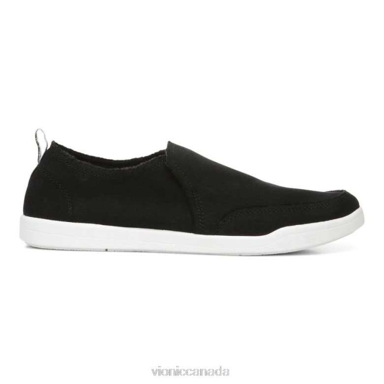 Vionic Beach Malibu Slip on Sneaker: Canvas 4642661077 Black Canvas Vionic boots canada