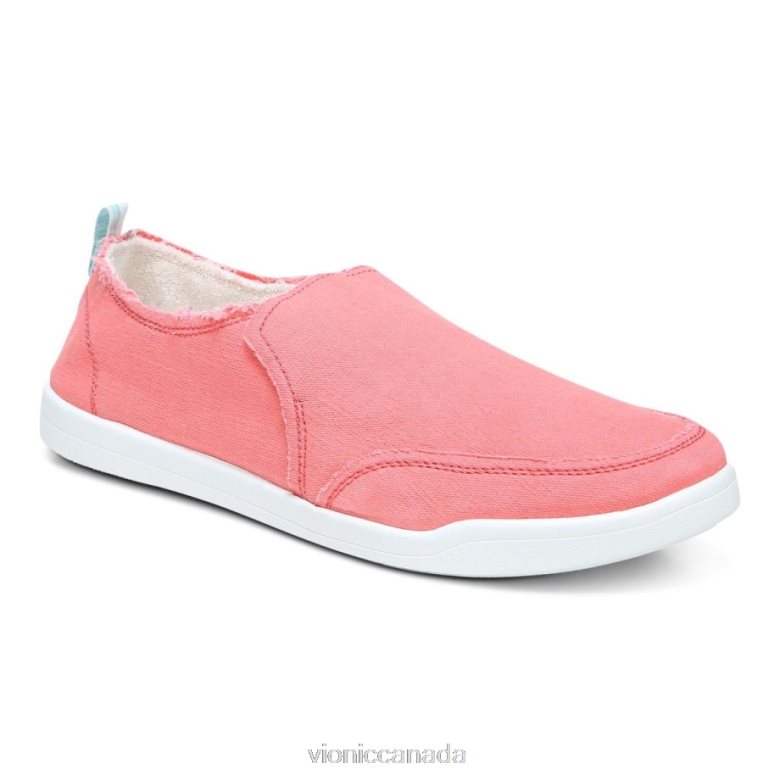 Vionic Beach Malibu Slip on Sneaker: Canvas 4642661078 Sea Coral Canvas Vionic calgary