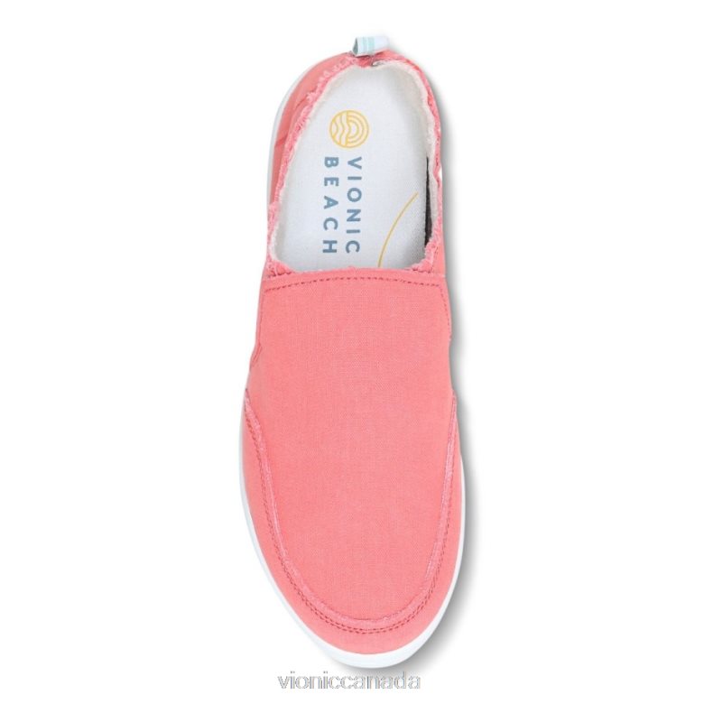 Vionic Beach Malibu Slip on Sneaker: Canvas 4642661078 Sea Coral Canvas Vionic calgary