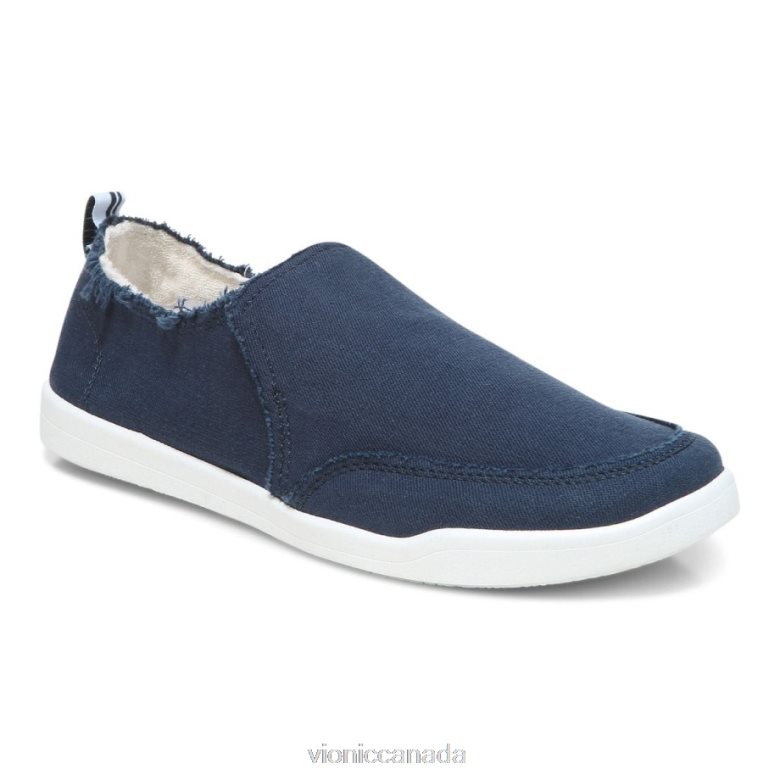 Vionic Beach Malibu Slip on Sneaker: Canvas 4642661080 Navy Canvas Vionic sandals canada
