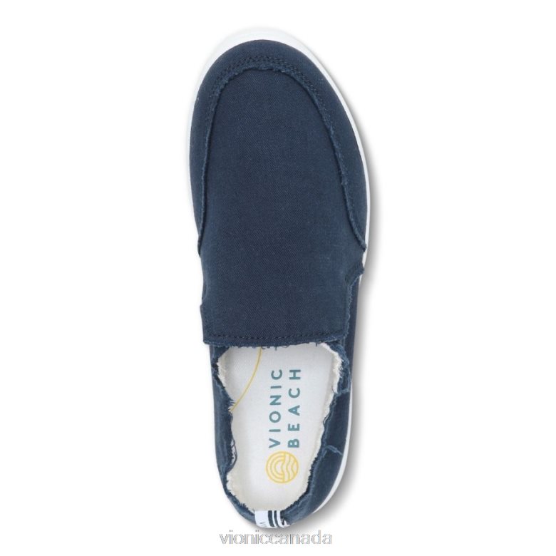 Vionic Beach Malibu Slip on Sneaker: Canvas 4642661080 Navy Canvas Vionic sandals canada