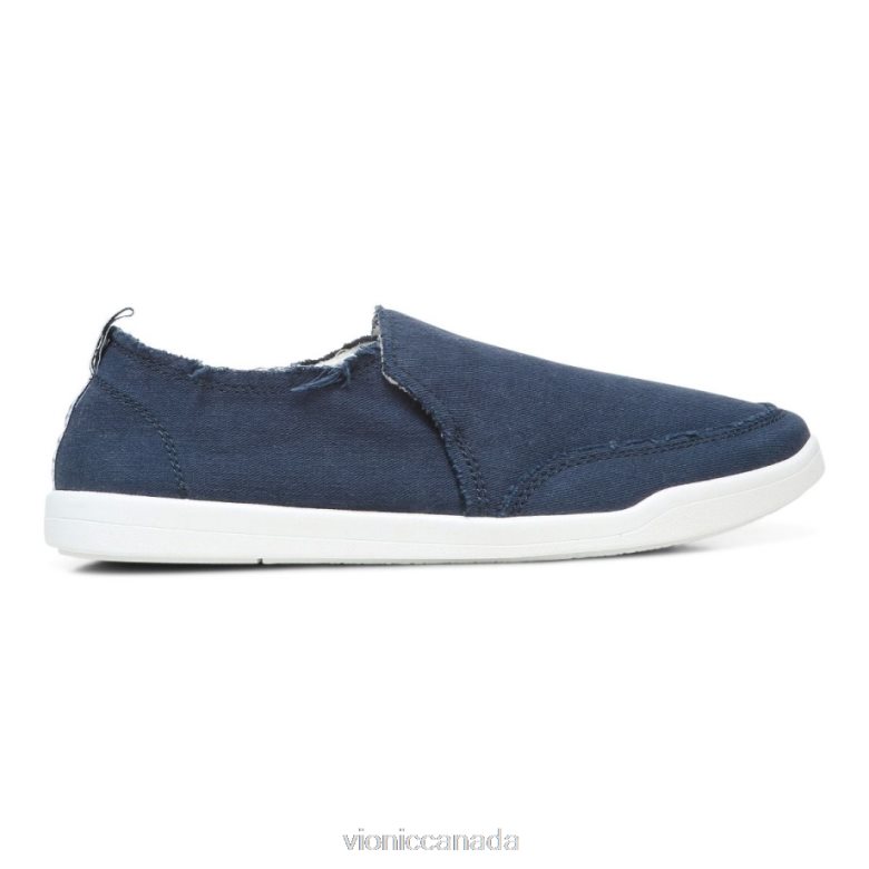 Vionic Beach Malibu Slip on Sneaker: Canvas 4642661080 Navy Canvas Vionic sandals canada