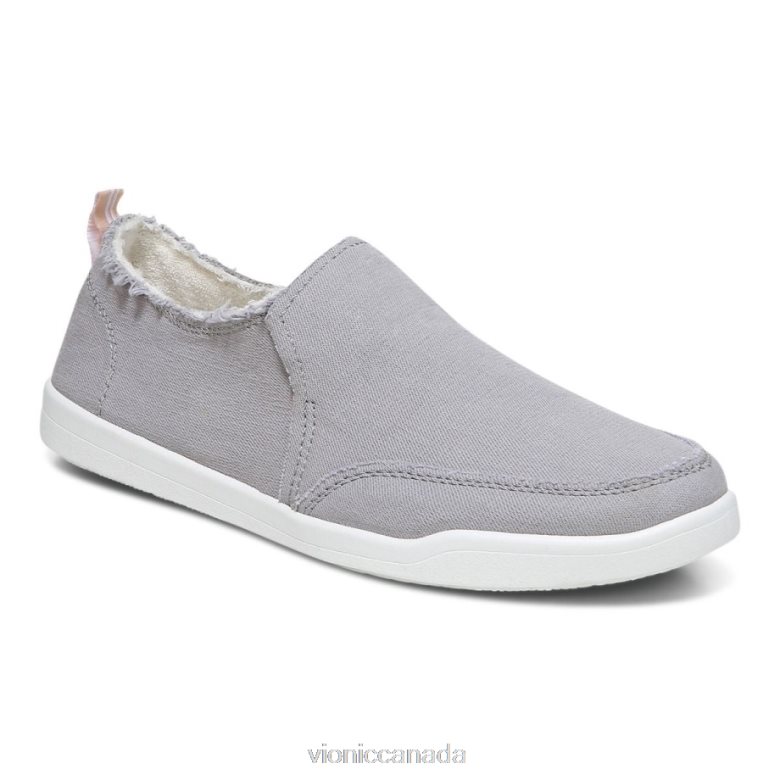 Vionic Beach Malibu Slip on Sneaker: Canvas 4642661085 Light Grey Canvas Vionic boots canada