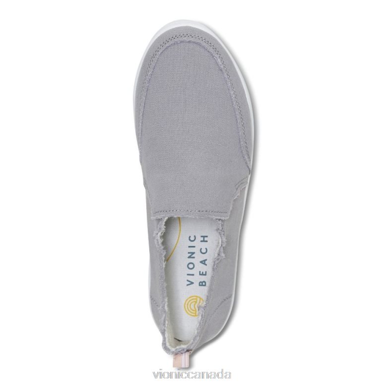 Vionic Beach Malibu Slip on Sneaker: Canvas 4642661085 Light Grey Canvas Vionic boots canada