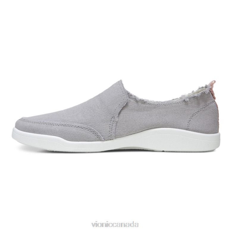 Vionic Beach Malibu Slip on Sneaker: Canvas 4642661085 Light Grey Canvas Vionic boots canada
