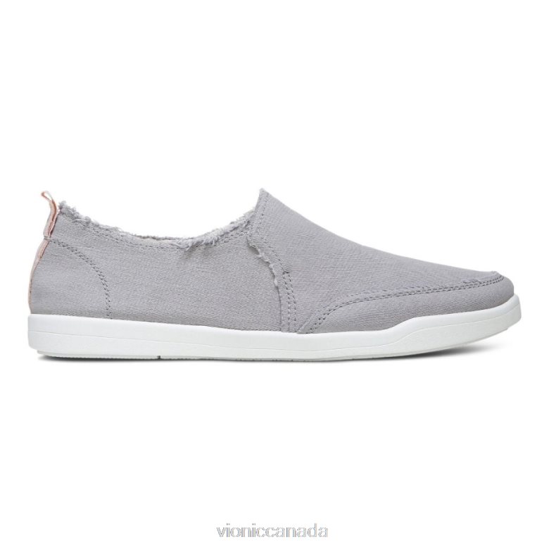 Vionic Beach Malibu Slip on Sneaker: Canvas 4642661085 Light Grey Canvas Vionic boots canada