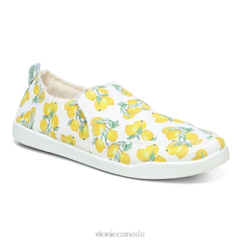 Vionic Beach Malibu Slip on Sneaker: Fruit 4642661167 Lemons Vionic shoes calgary