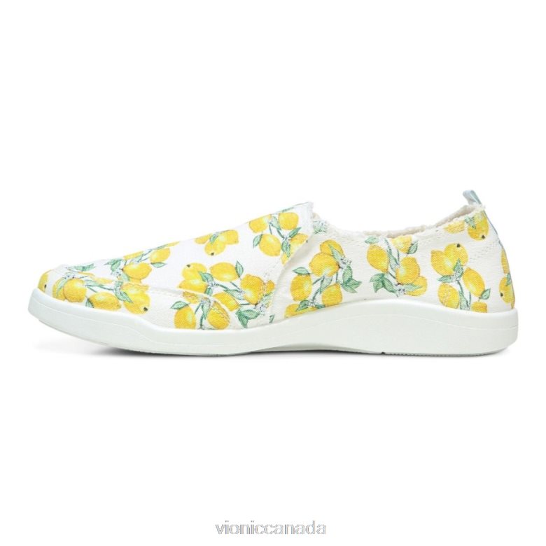 Vionic Beach Malibu Slip on Sneaker: Fruit 4642661167 Lemons Vionic shoes calgary