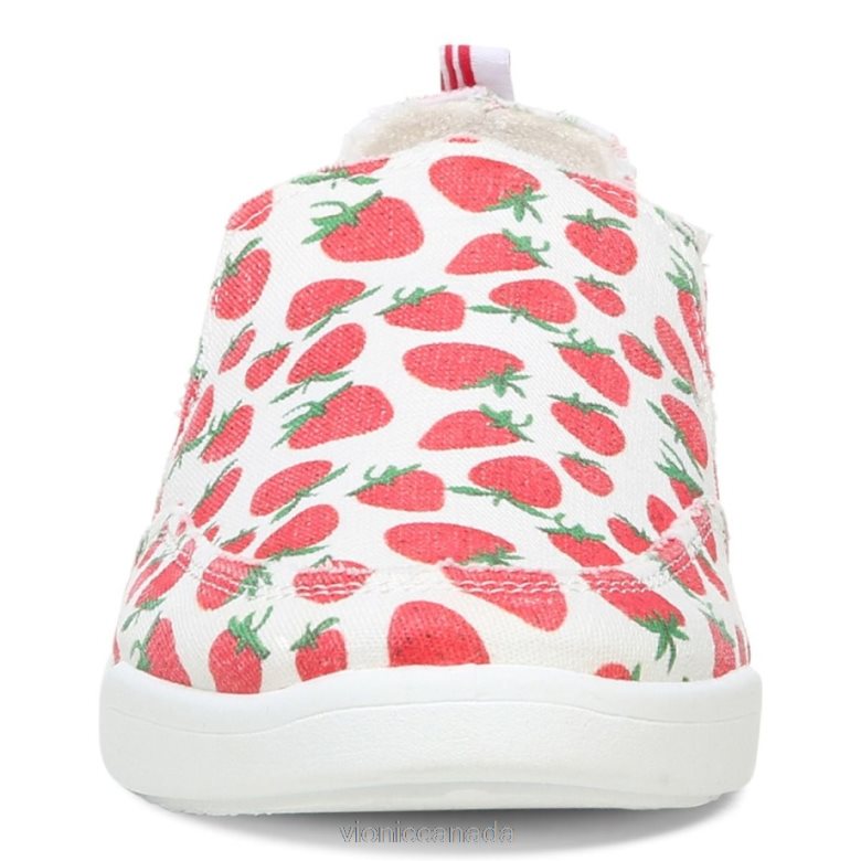 Vionic Beach Malibu Slip on Sneaker: Fruit 4642661168 Strawberries Vionic sandals canada