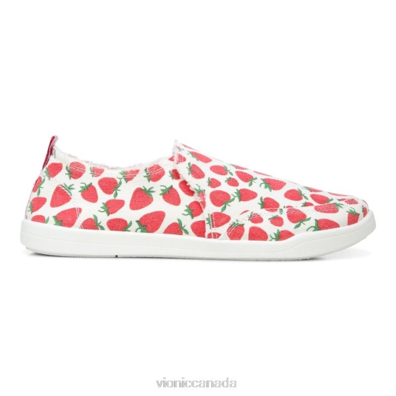Vionic Beach Malibu Slip on Sneaker: Fruit 4642661168 Strawberries Vionic sandals canada