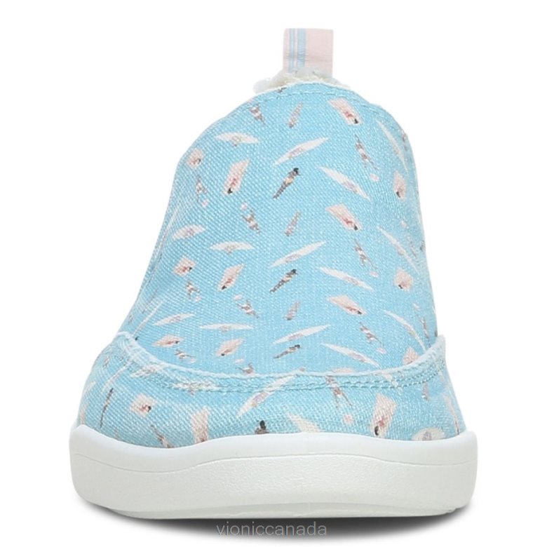 Vionic Beach Malibu Slip on Sneaker: Fun in the Sun 4642661150 Porcelain Blue Vionic calgary