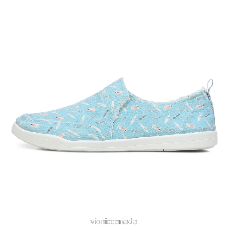 Vionic Beach Malibu Slip on Sneaker: Fun in the Sun 4642661150 Porcelain Blue Vionic calgary