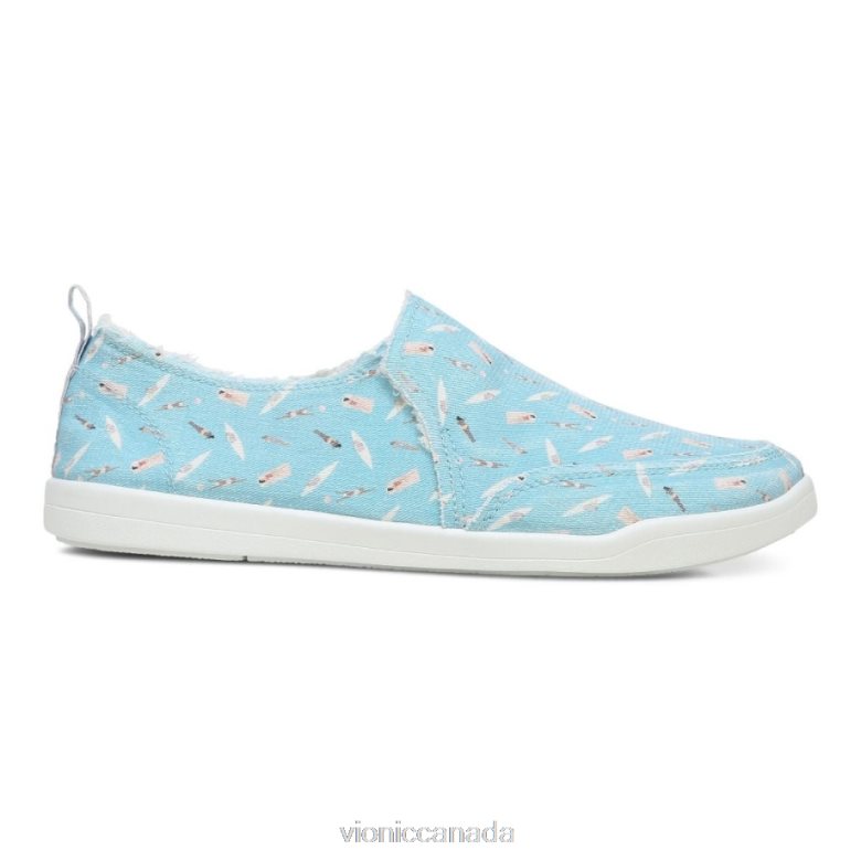 Vionic Beach Malibu Slip on Sneaker: Fun in the Sun 4642661150 Porcelain Blue Vionic calgary