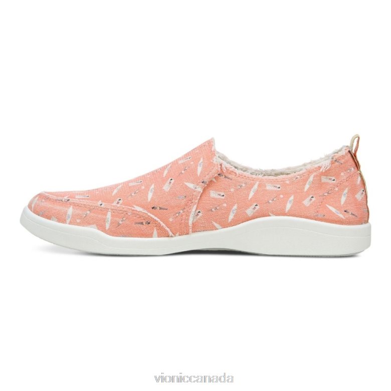 Vionic Beach Malibu Slip on Sneaker: Fun in the Sun 4642661151 Papaya Vionic shoes calgary