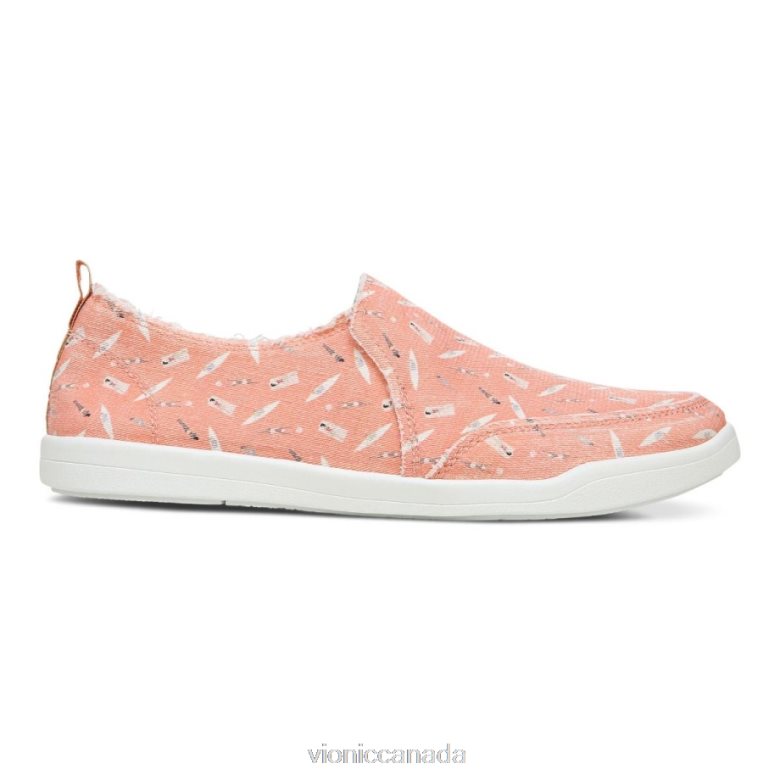 Vionic Beach Malibu Slip on Sneaker: Fun in the Sun 4642661151 Papaya Vionic shoes calgary