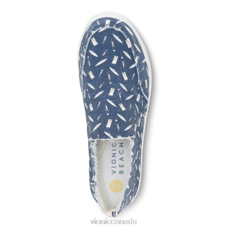 Vionic Beach Malibu Slip on Sneaker: Fun in the Sun 4642661152 Dark Blue Vionic sandals canada