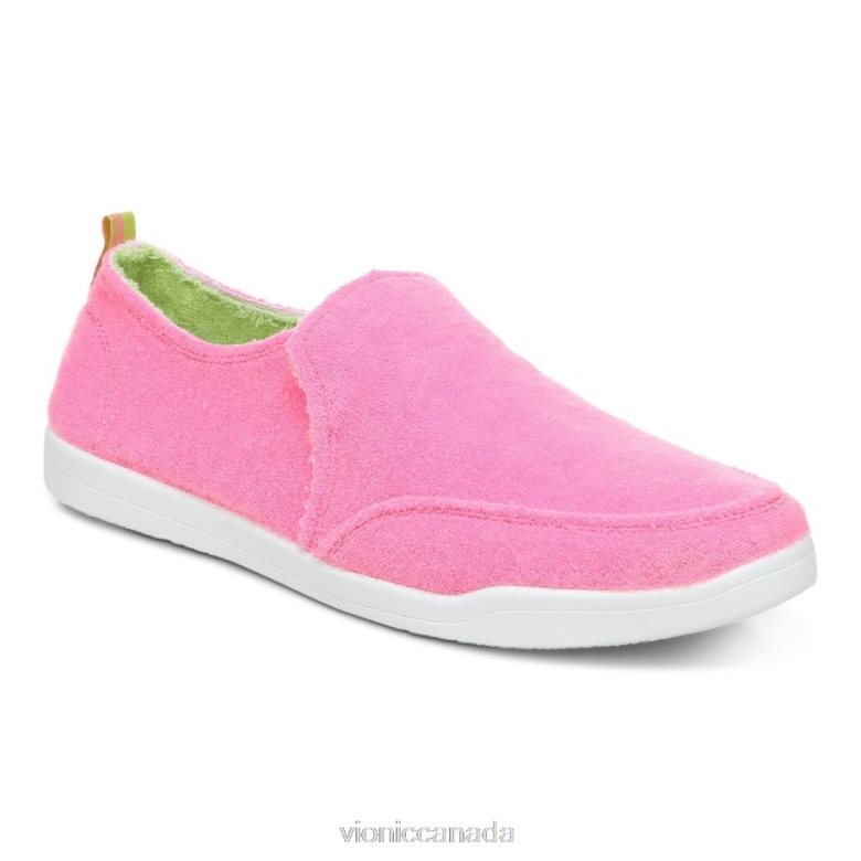 Vionic Beach Malibu Slip on Sneaker: Terry 4642661153 Bubblegum Terry Vionic sneakers
