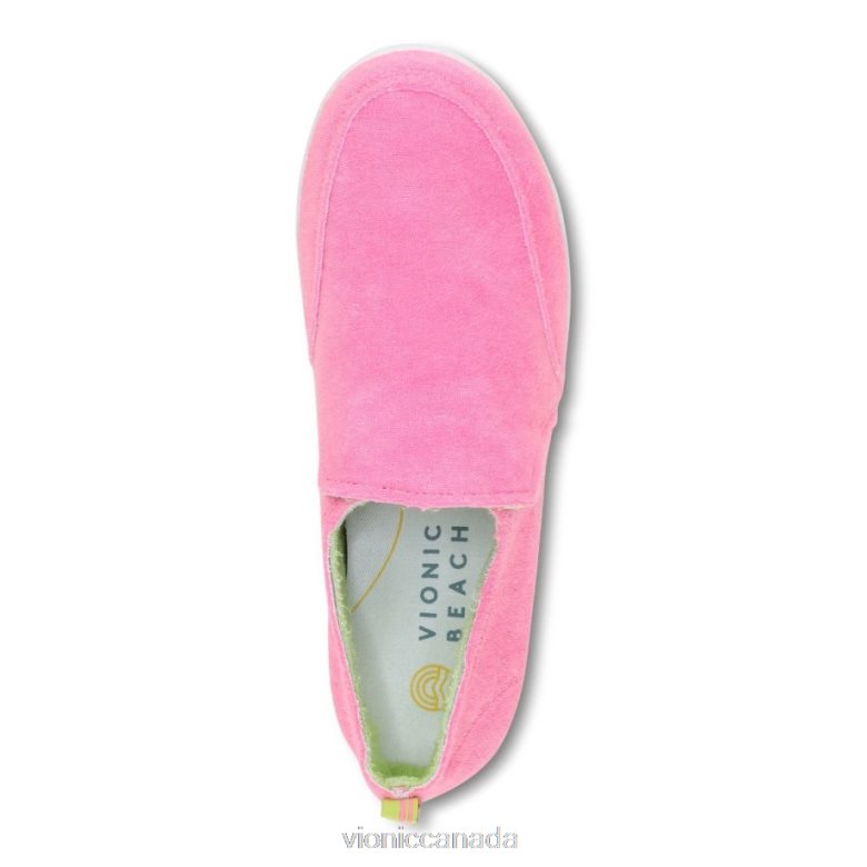 Vionic Beach Malibu Slip on Sneaker: Terry 4642661153 Bubblegum Terry Vionic sneakers