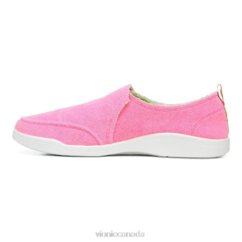 Vionic Beach Malibu Slip on Sneaker: Terry 4642661153 Bubblegum Terry Vionic sneakers