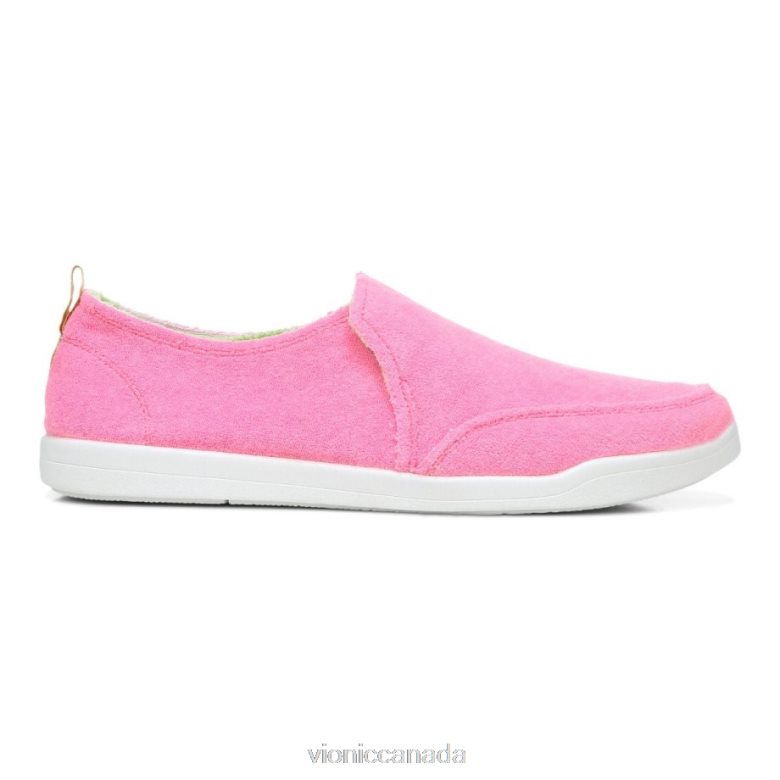 Vionic Beach Malibu Slip on Sneaker: Terry 4642661153 Bubblegum Terry Vionic sneakers
