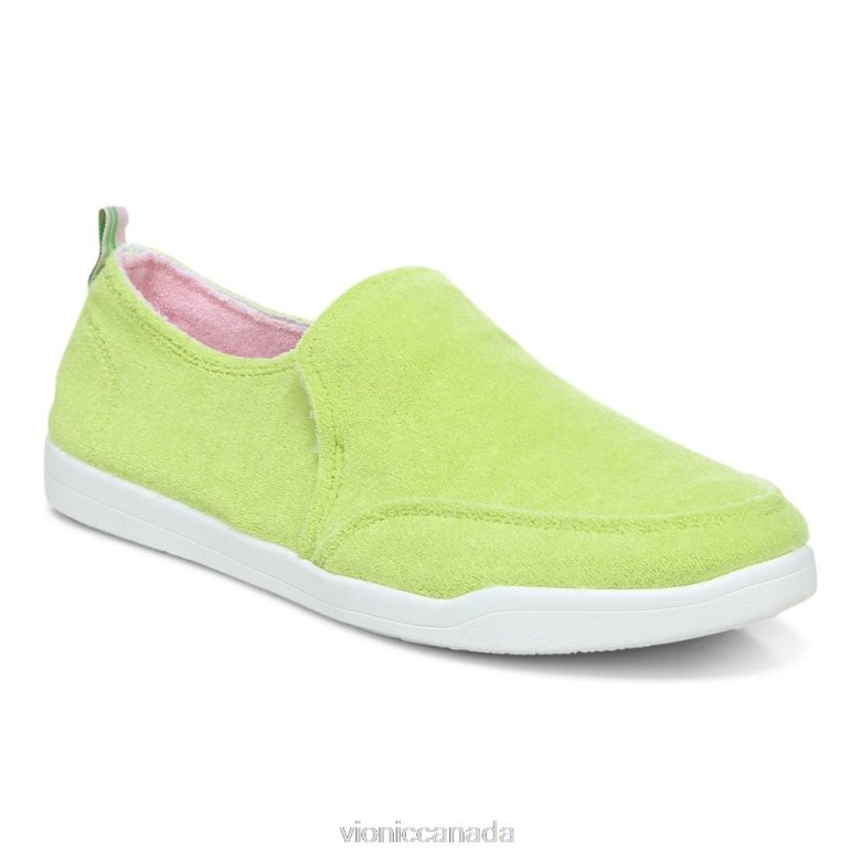 Vionic Beach Malibu Slip on Sneaker: Terry 4642661154 Lime Terry Vionic canada shoes