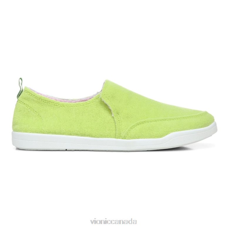 Vionic Beach Malibu Slip on Sneaker: Terry 4642661154 Lime Terry Vionic canada shoes