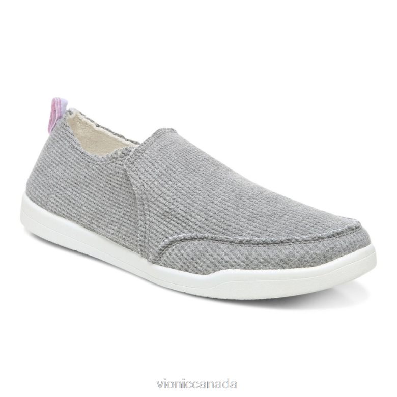 Vionic Beach Malibu Slip on Sneaker: Waffle Knit 4642661145 Charcoal Knit Vionic sneakers