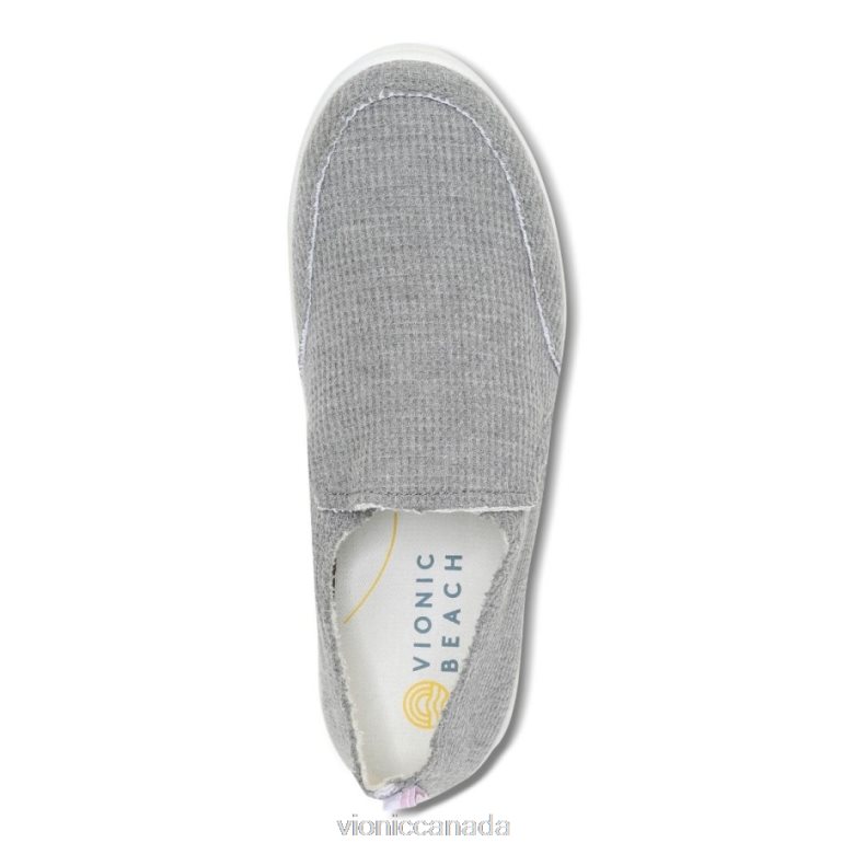 Vionic Beach Malibu Slip on Sneaker: Waffle Knit 4642661145 Charcoal Knit Vionic sneakers