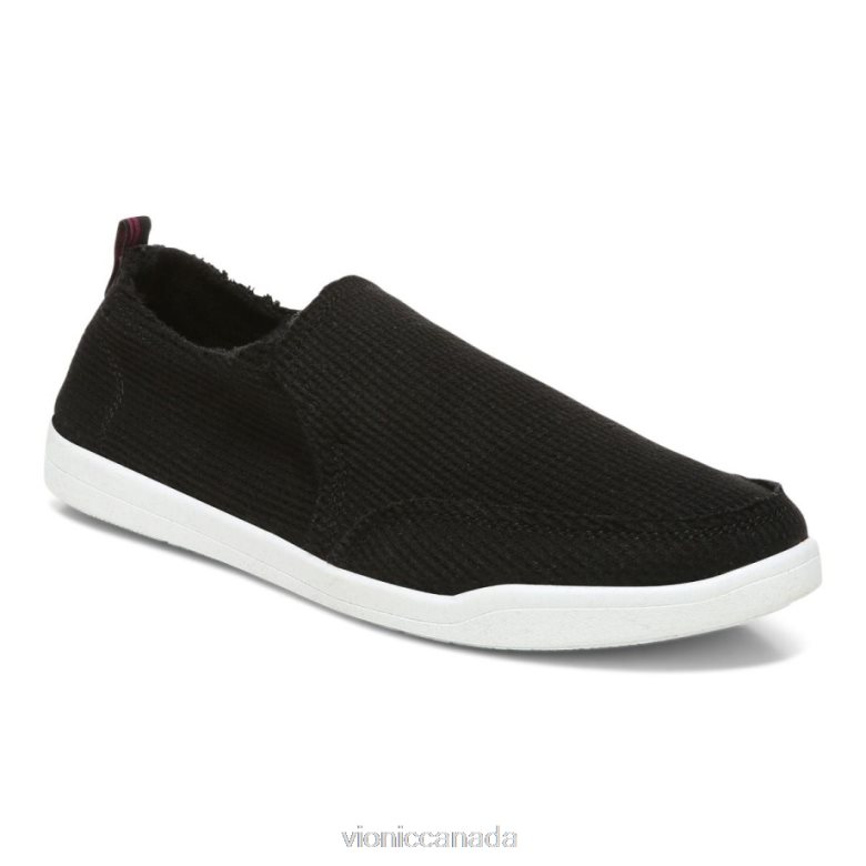 Vionic Beach Malibu Slip on Sneaker: Waffle Knit 4642661146 Black Knit Vionic canada shoes