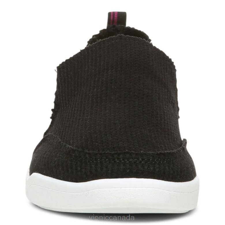 Vionic Beach Malibu Slip on Sneaker: Waffle Knit 4642661146 Black Knit Vionic canada shoes