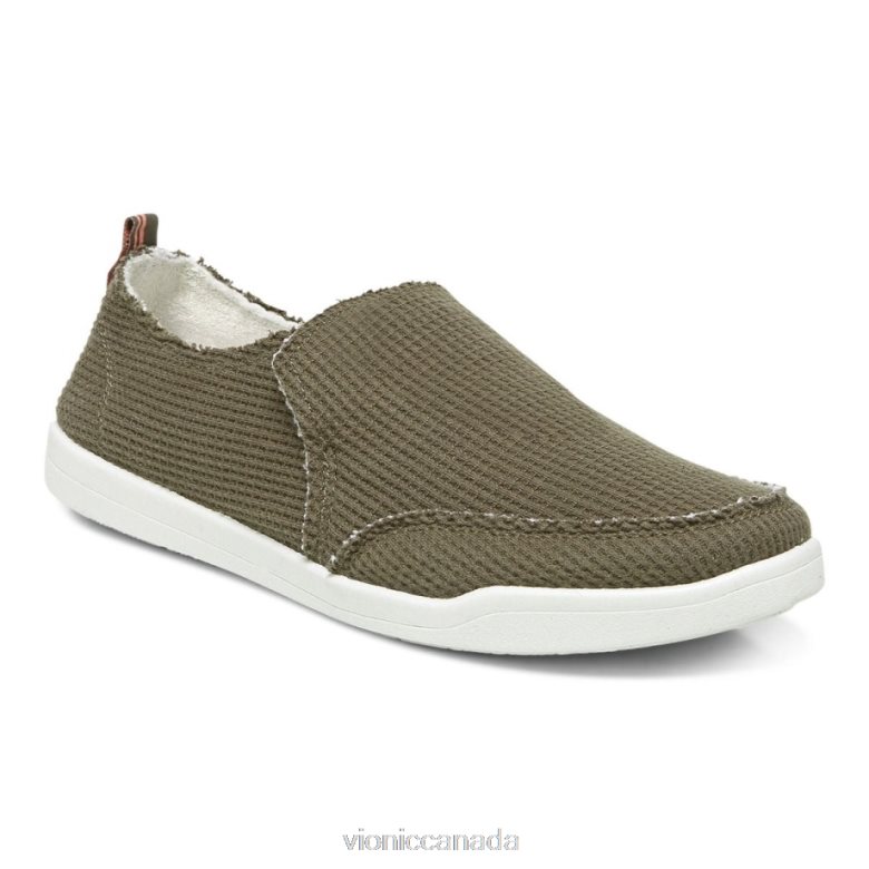 Vionic Beach Malibu Slip on Sneaker: Waffle Knit 4642661147 Olive Knit Vionic canada sale