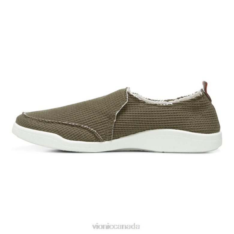 Vionic Beach Malibu Slip on Sneaker: Waffle Knit 4642661147 Olive Knit Vionic canada sale