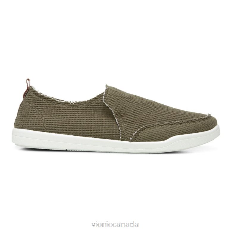 Vionic Beach Malibu Slip on Sneaker: Waffle Knit 4642661147 Olive Knit Vionic canada sale