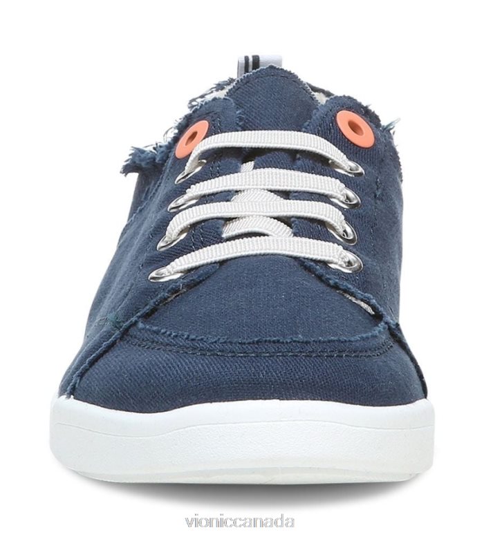 Vionic Beach Pismo Casual Sneaker: Canvas 4642661086 Navy Canvas Vionic calgary