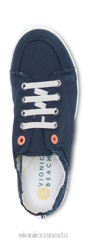 Vionic Beach Pismo Casual Sneaker: Canvas 4642661086 Navy Canvas Vionic calgary