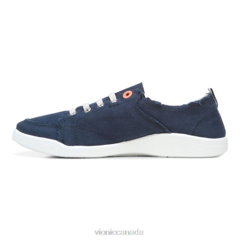 Vionic Beach Pismo Casual Sneaker: Canvas 4642661086 Navy Canvas Vionic calgary