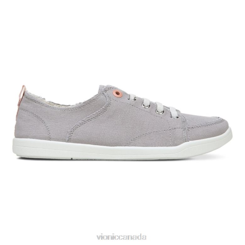 Vionic Beach Pismo Casual Sneaker: Canvas 4642661096 Light Grey Canvas Vionic sandals canada