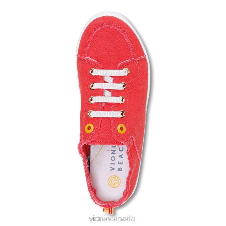 Vionic Beach Pismo Casual Sneaker: Canvas 4642661098 Poppy Canvas Vionic canada shoes