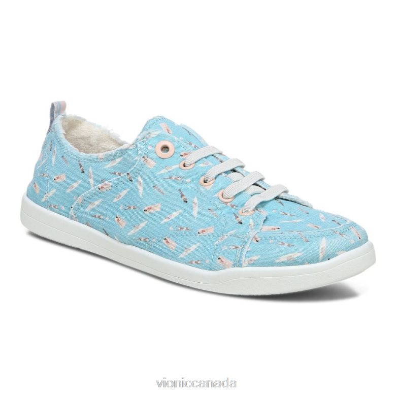 Vionic Beach Pismo Casual Sneaker: Fun in the Sun 4642661180 Porcelain Blue Vionic canada