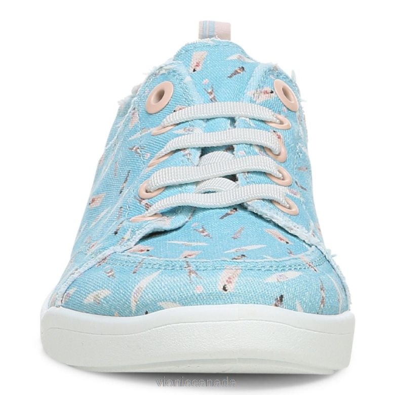 Vionic Beach Pismo Casual Sneaker: Fun in the Sun 4642661180 Porcelain Blue Vionic canada