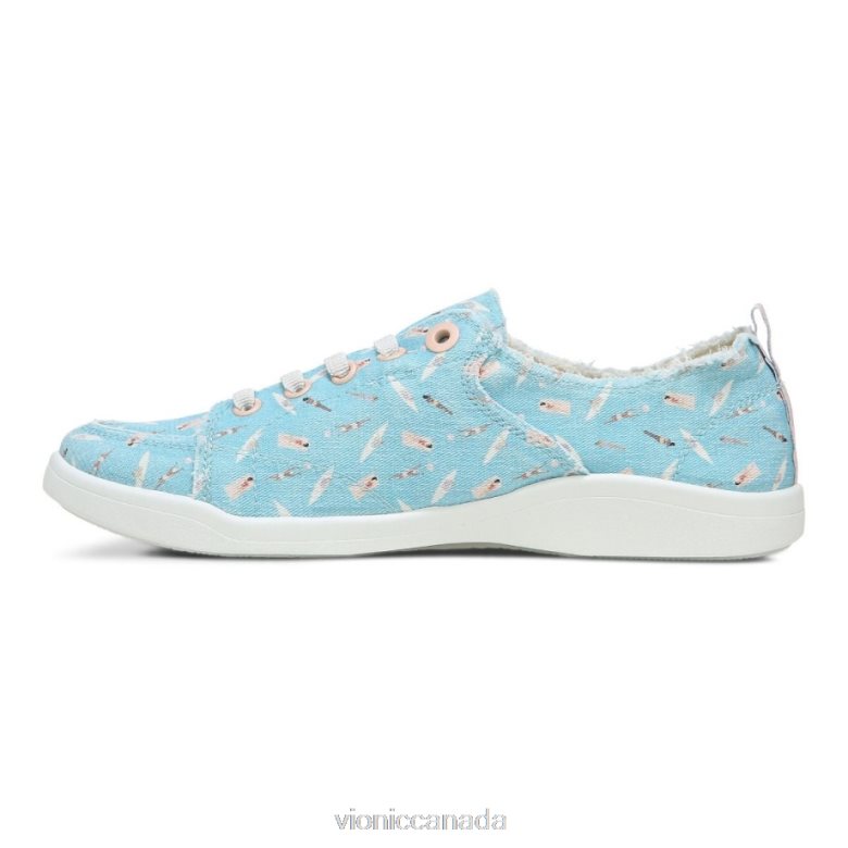 Vionic Beach Pismo Casual Sneaker: Fun in the Sun 4642661180 Porcelain Blue Vionic canada
