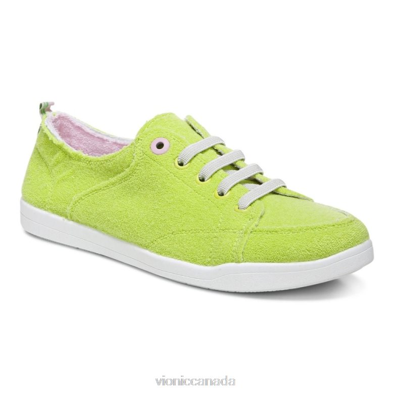 Vionic Beach Pismo Casual Sneaker: Terry 4642661178 Lime Terry Vionic canada shoes