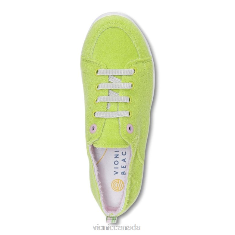 Vionic Beach Pismo Casual Sneaker: Terry 4642661178 Lime Terry Vionic canada shoes