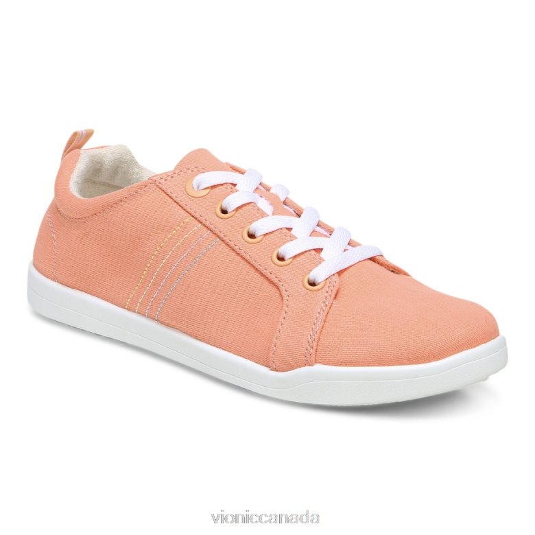 Vionic Stinson Sneaker 4642661156 Papaya Canvas Vionic canada