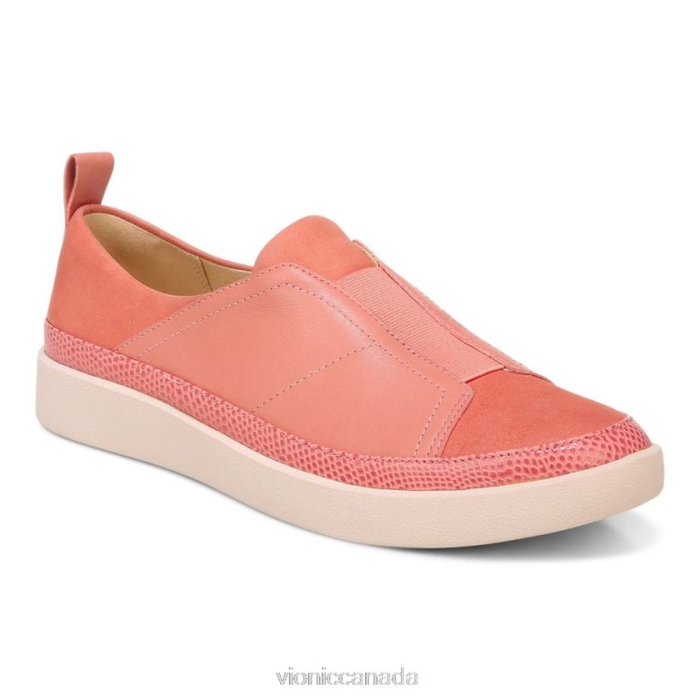 Vionic Zinah Slip on Sneaker 4642661104 Terra Cotta Vionic sandals canada