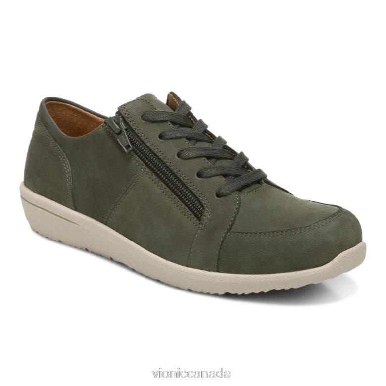 Vionic Abigail Lace Up 46426630 Olive Nubuck Vionic calgary