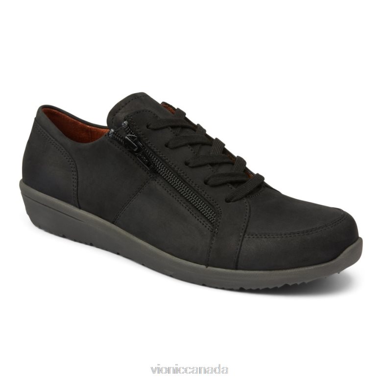 Vionic Abigail Lace Up 46426631 Black Nubuck Vionic shoes calgary