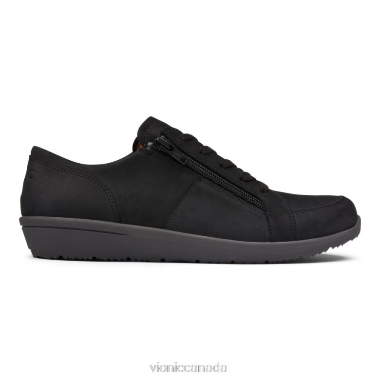 Vionic Abigail Lace Up 46426631 Black Nubuck Vionic shoes calgary