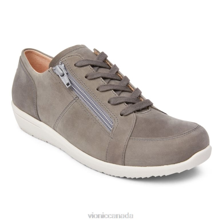 Vionic Abigail Lace Up 46426632 Slate Grey Nubuck Vionic sandals canada